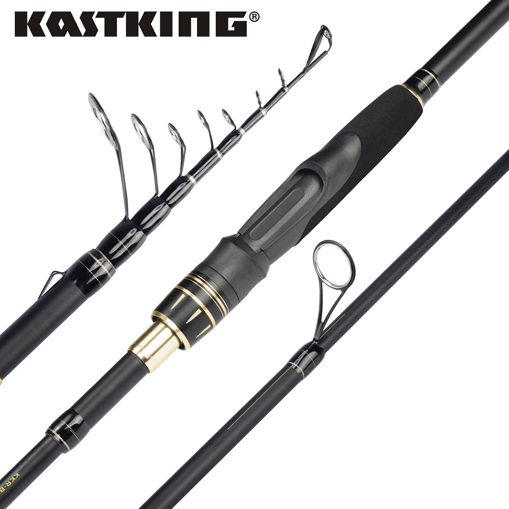 KastKing Blackhawk II Telescopic Fishing Rod Superhard Carbon Saltwater Fishing Rod Casting Spinning Rod 2.03m 2.16m 2.21m 2.28m